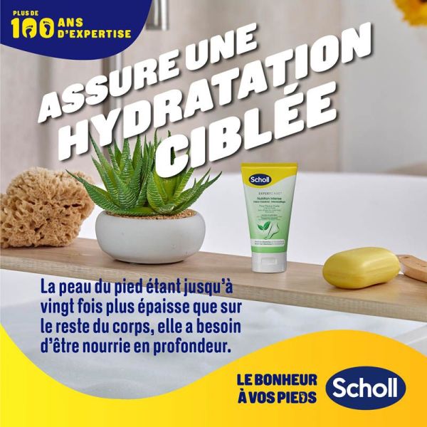 Scholl Crème Nutrition Intense Peaux Très Sèches, Dures, Rugueuses - 150 ml - Soin des pieds