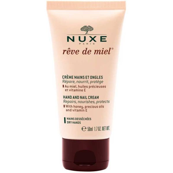 Nuxe Rêve de Miel Crème Mains et Ongles 50 ml - Répare, nourrit, protège les mains et les ongles