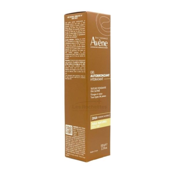 Avène Gel Autobronzant Hydratant - 100 ml - Hâle naturel Fini satiné