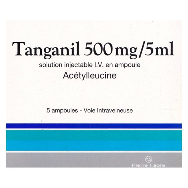 Pierre Fabre Tanganil 500mg/5ml - Ampoules Injectables - 5 ampoules