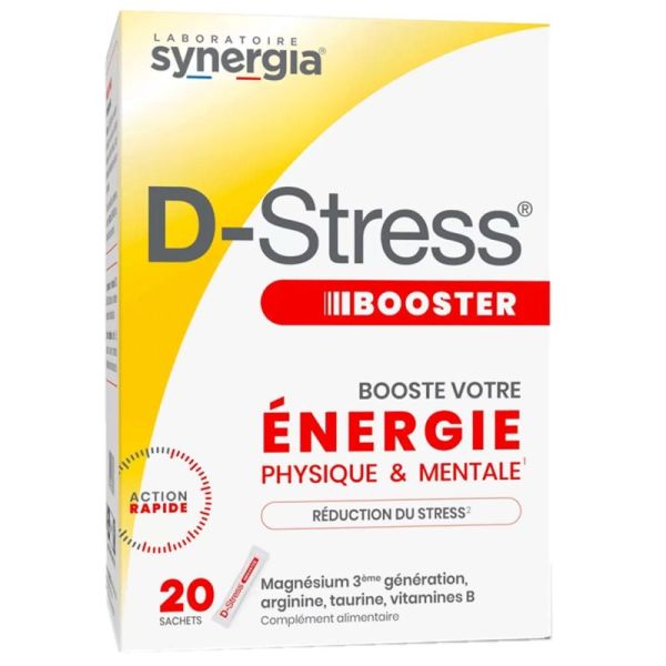 Synergia D-Stress Booster 20 sachets - Complément énergie et gestion du stress