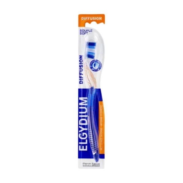 Elgydium Diffusion Brosse à Dents Souple - Nettoyage Complet et Confort Optimal