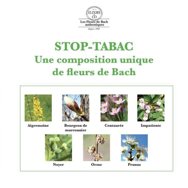 Elixirs & Co Élixir Bio Stop-Tabac Fleurs de Bach 20ml – Se libérer des habitudes