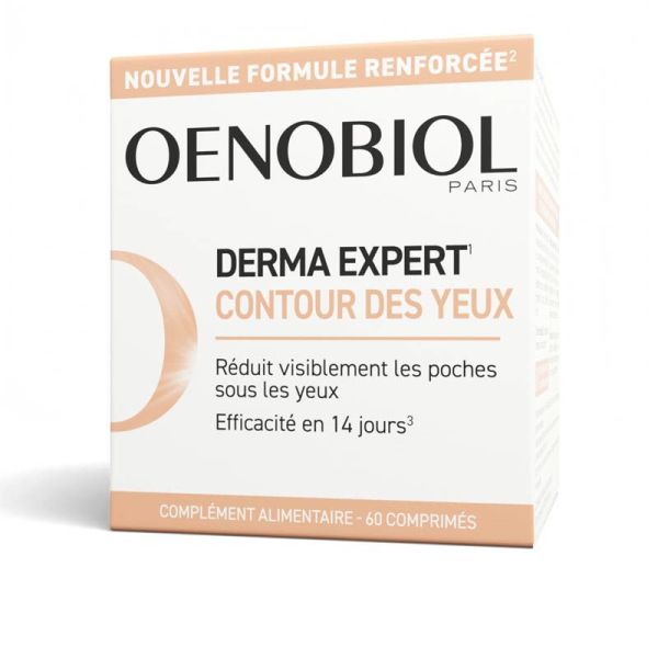 Oenobiol Derma Expert Contour des Yeux - 60 Comprimés - Réduction des poches & éclat du regard
