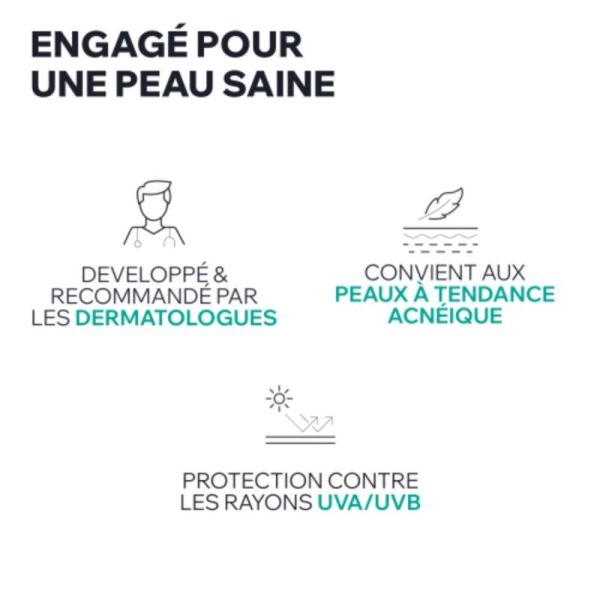 Uriage Hyséac Fluide Matifiant SPF50+ 50 ml - Protection solaire pour peaux mixtes à grasses