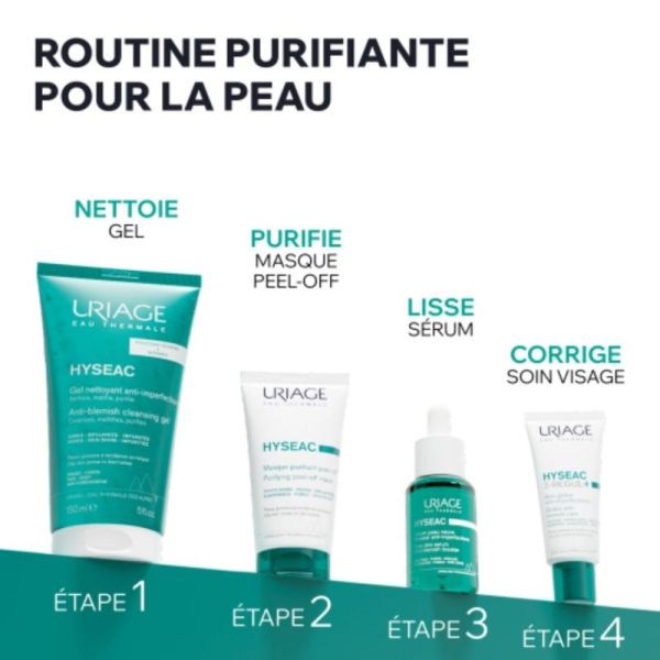 Uriage Hyséac Masque Purifiant Peel-off 50 ml - Resserre les pores et matifie la peau