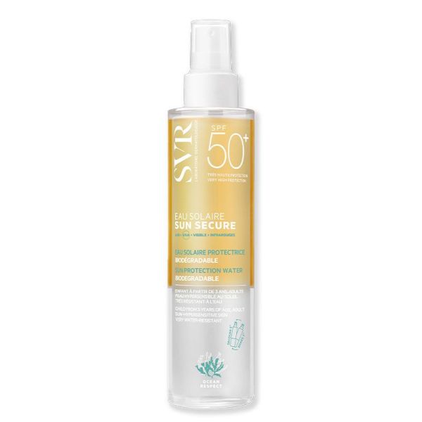 SVR Sun Secure Eau Solaire Protectrice SPF50+ - 200 ml - Peaux Hypersensibles & Dès 3 Ans
