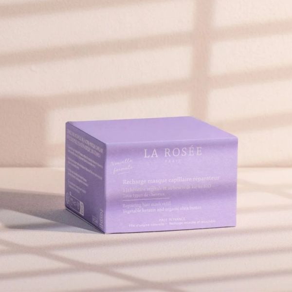 La Rosée Recharge Masque Capillaire Réparateur 200ml - Kératine végétale et beurre de karité bio