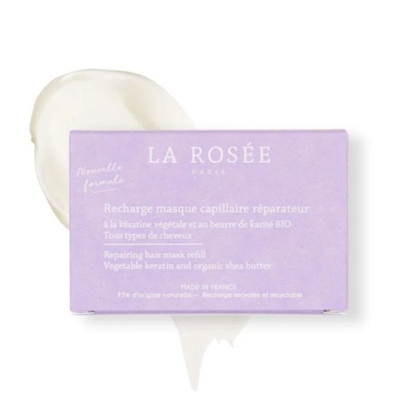 La Rosée Recharge Masque Capillaire Réparateur 200ml - Kératine végétale et beurre de karité bio