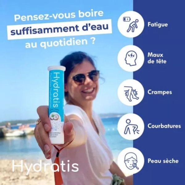 Hydratis Solution d'Hydratation Menthe - 20 Pastilles Effervescentes