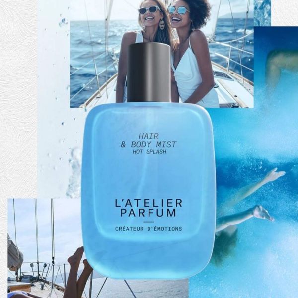 L'Atelier Parfum Hot Splash 50ml - Brume Parfumée Vivifiante pour Corps et Cheveux