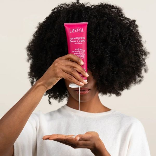 Luxéol Shampooing Frisés & Crépus Flacon 250 ml - Lave en douceur, nourrit intensément et définit les boucles