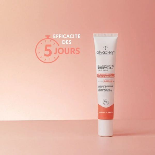 Alvadiem Gel Concentré Keratolia+ 10 ml - Soin exfoliant zones épaissies