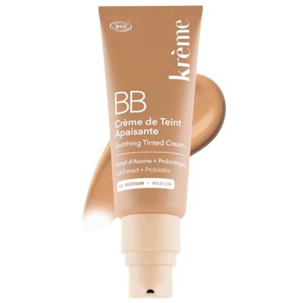 Krème BB Crème de Teint Apaisante - 40 ml - Teinte : Médium - Unifie, hydrate et apaise les peaux sensibles