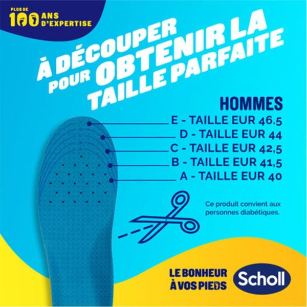 Scholl ExpertSupport Chaussure Professionnelle Taille 40-46,5 1 Paire – Amorti travail intense