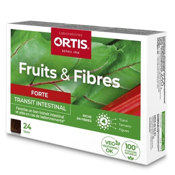Ortis Fruits & Fibres Forte Cubes à Macher x 24