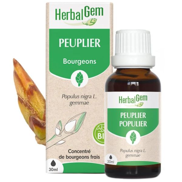 HerbalGem Peuplier Bio 30ml – Circulation et respiration