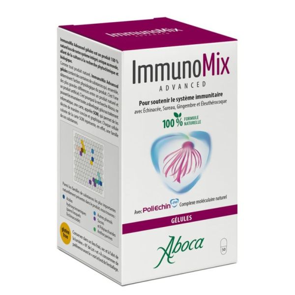 Aboca ImmunoMix Advanced Renforce le Système Immunitaire - 50 Gélules