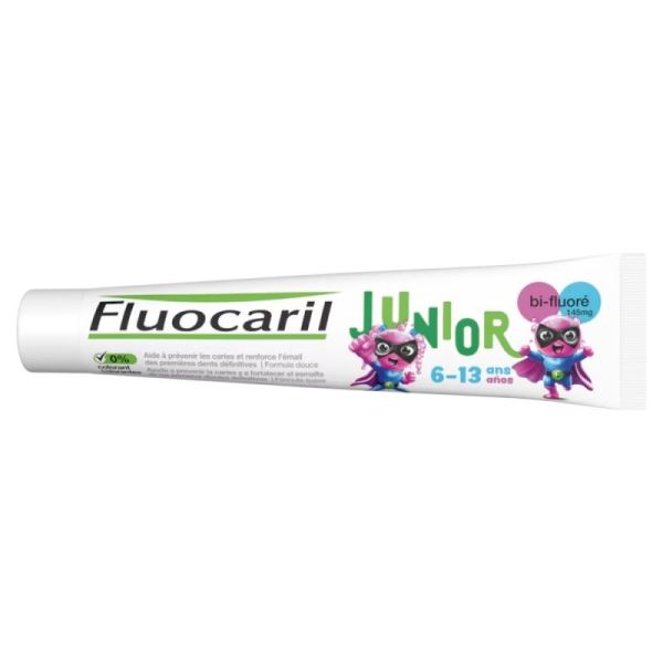 Fluocaril Junior 6-13 ans Dentifrice Goût Bubble Gum 75ml - Bi-fluoré 145mg