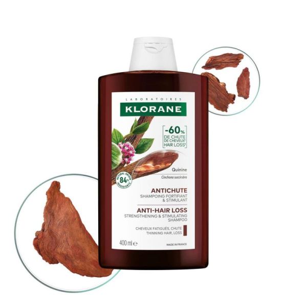 Klorane Shampoing à la Quinine Edelweiss Bio 400ml - Anti-chute et stimulant