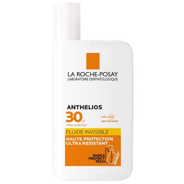 La Roche Posay Anthelios Crème Fluide Solaire Visage SPF30 - 50ml - Haute Protection UVA/UVB