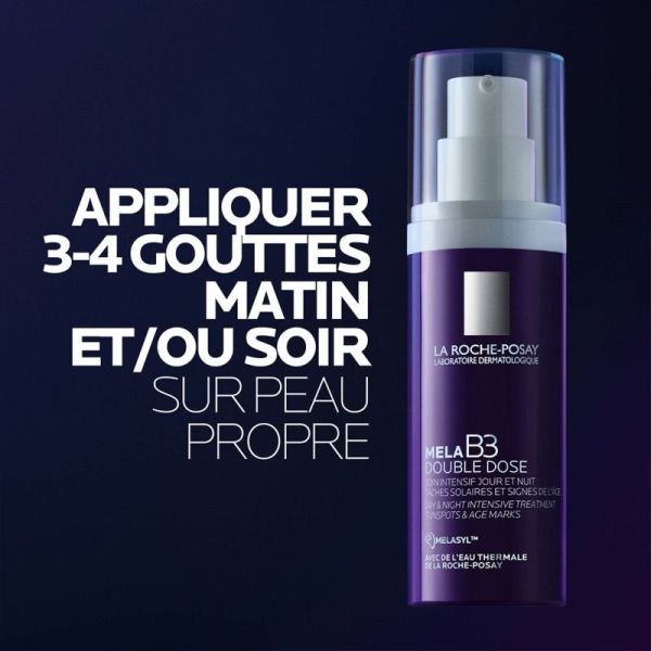 La Roche-Posay Mela B3 Double Dose Traitement Anti-Taches 30ml – Anti-âge et fermeté