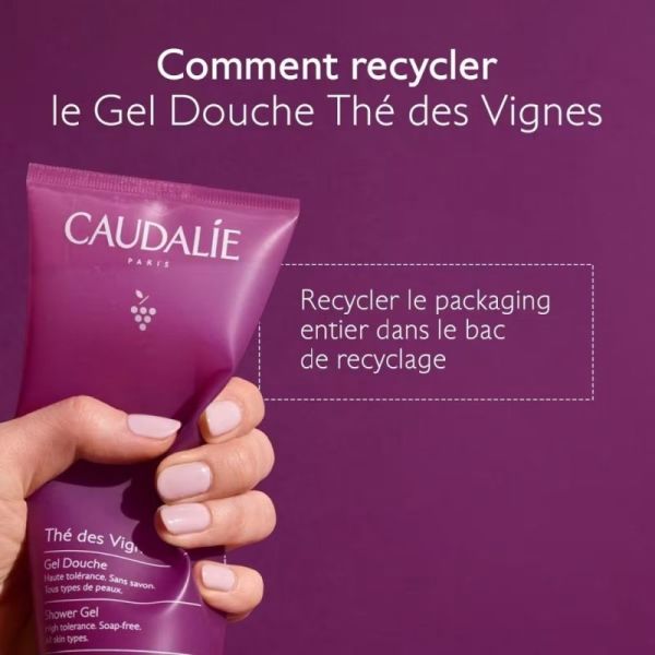 Caudalie Thé des Vignes Gel Douche 200ml - Nettoie en douceur et parfume la peau