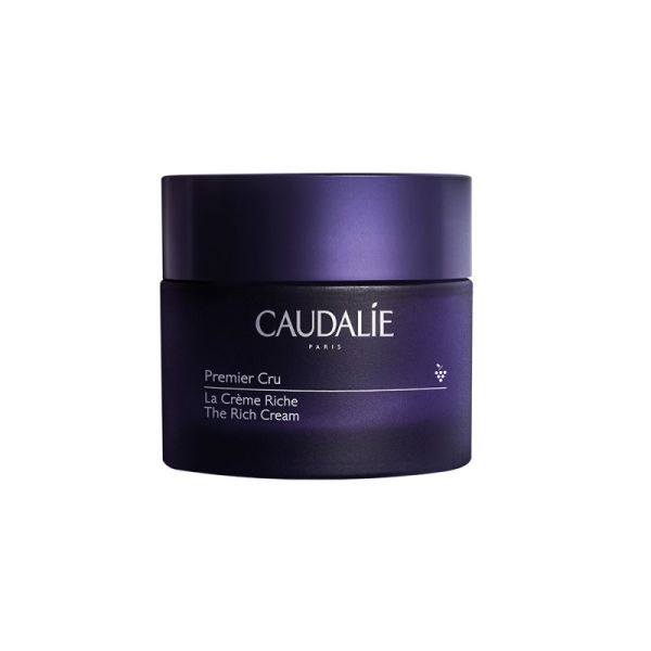 Caudalie Premier Cru La Crème Riche Anti-Âge 50 ml - Soin Anti-Âge Intensif Peaux Sèches