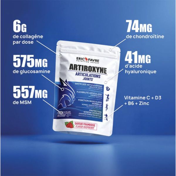 Eric Favre Artiroxyne Poudre Confort Articulaire Framboise 300g – Mobilité et souplesse