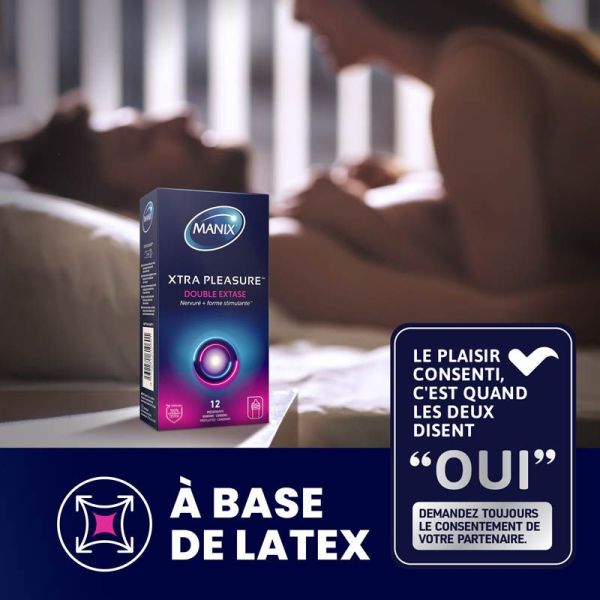 Manix Xtra Pleasure Double Extase - 12 Préservatifs