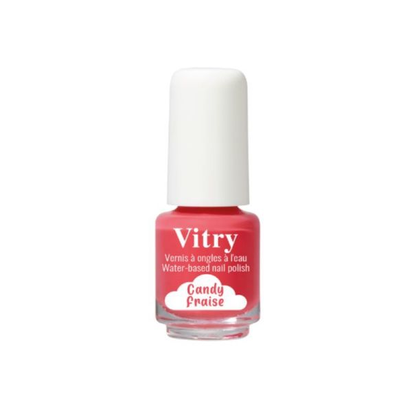 Vitry Vernis à Ongles à l'Eau pour Enfants Candy Fraise - 4ml