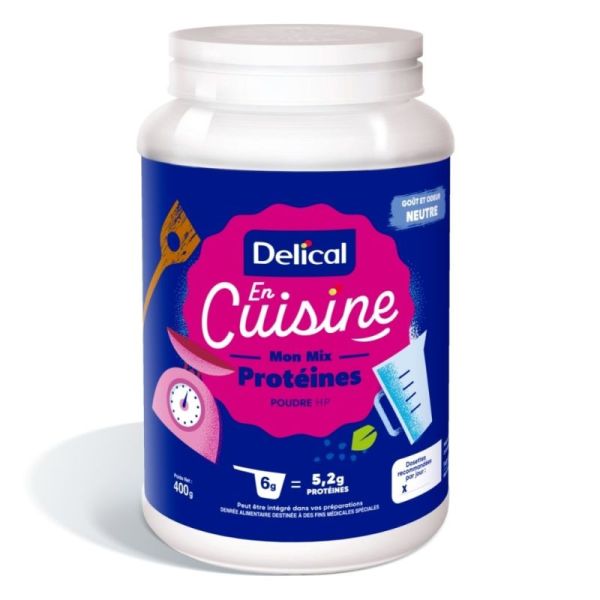 Delical En Cuisine Mon Mix Protéines 400 g - Enrichissement protéique au goût neutre