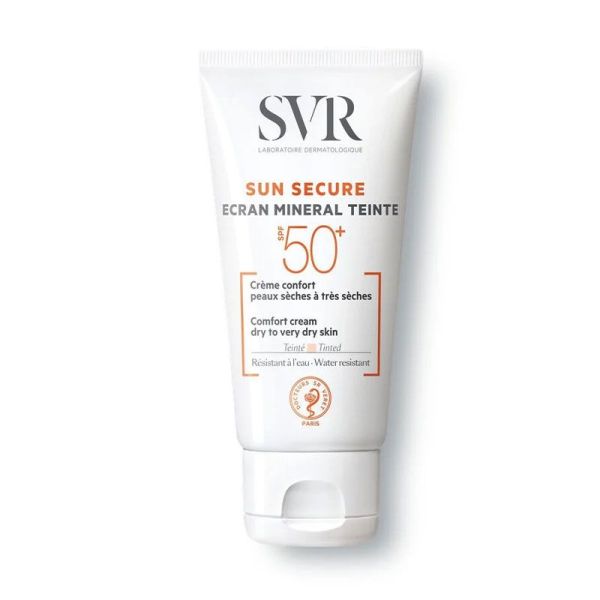 SVR Sun Secure Écran Minéral Teinté SPF50+ - 60 g - Peaux Sèches à Très Sèches