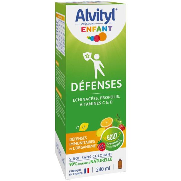 Alvityl Défenses Sirop 240 ml - Echinacées, Propolis et Vitamine C