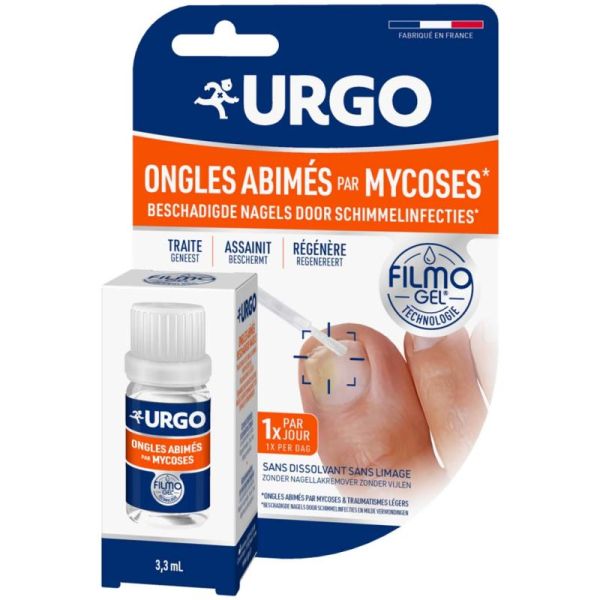 URGO Filmogel ongles abîmés pansement liquide 3,3 ml