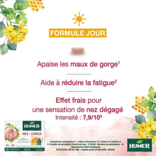 Humer nez gorge jour et nuit 15 comprimés