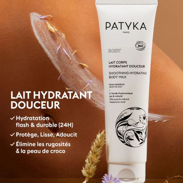 Patyka Body Lait Corps Hydratant Douceur Bio 150 ml – Hydratation flash 24h et fini velouté