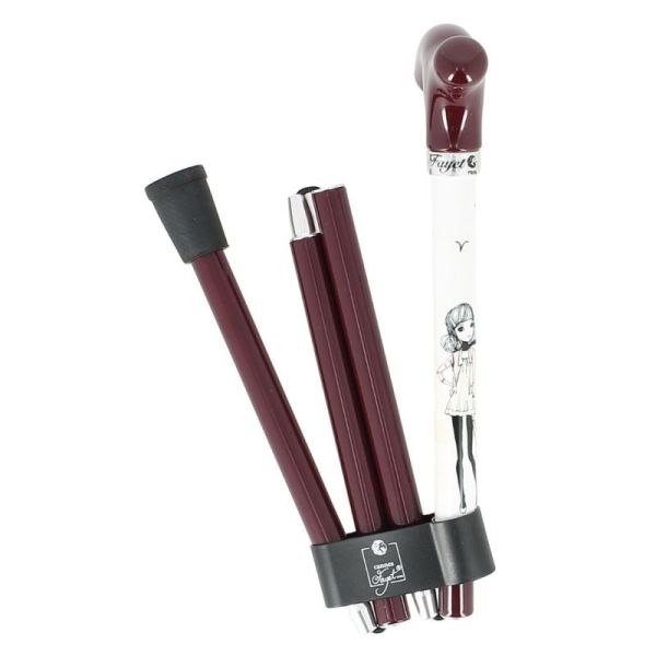 Cannes Fayet Canne de Marche Pliante & Réglable En Aluminium «Parisienne»