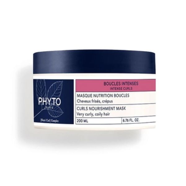 Phyto Masque Boucles Intenses - Démêle & Nourrit - Cheveux Frisés et Crépus - 200ml