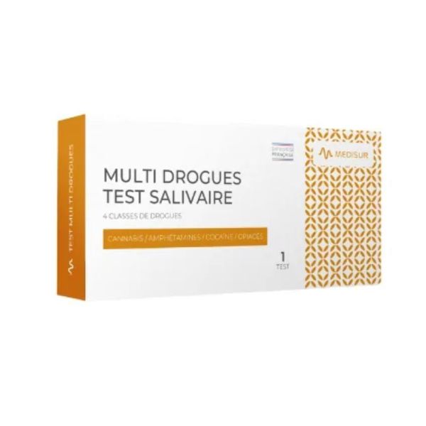Medisur Test Salivaire Multidrogues 4 Drogues Seuil Haut - 1 Autotest