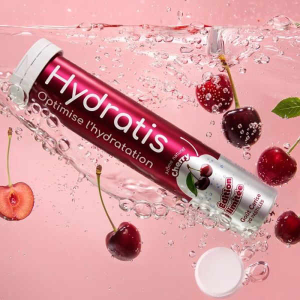 Hydratis Pastilles Effervescentes Cerise x20 – Hydratation et récupération