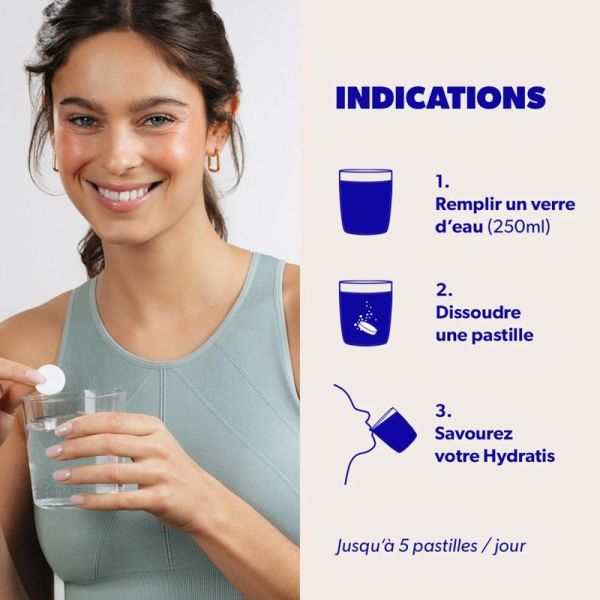 Hydratis Pastilles Effervescentes Cerise x20 – Hydratation et récupération