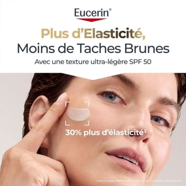 Eucerin Hyaluron-Filler + Elasticity Soin de Jour Ultra-Léger SPF50 50ml – Anti-âge et anti-taches