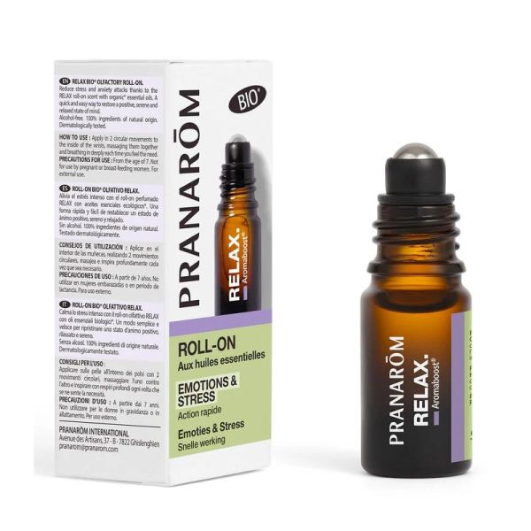 Pranarôm Aromaboost Roll-on Relax Bio - 5ml