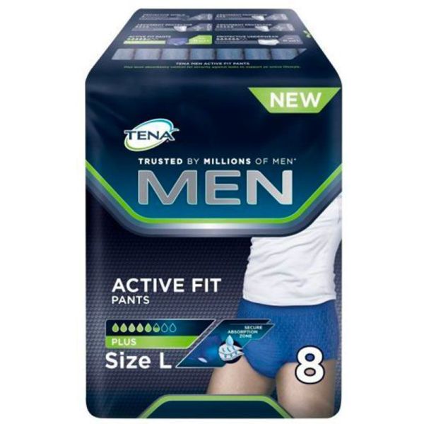 Tena Men Active Fit Pants Plus - Taille L - 8 protections