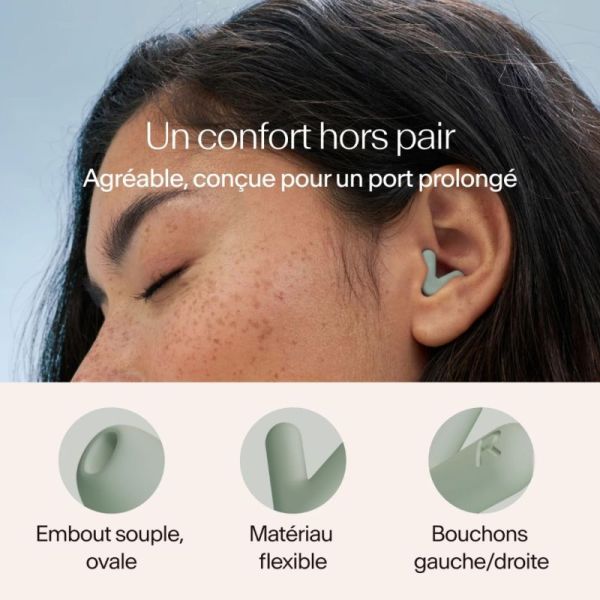 Alpine Silence Green Paire de bouchons d'oreille - Calme ultime pour la concentration, le sommeil et les voyages