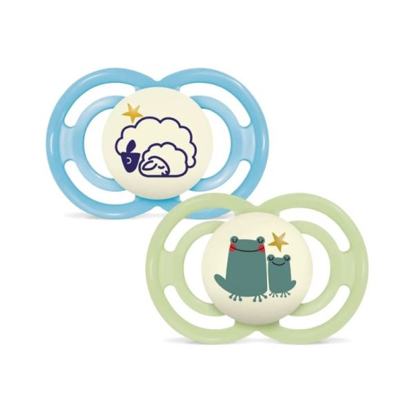 Mam Perfect Nuit 2 Sucettes Animaux - 6 mois et +