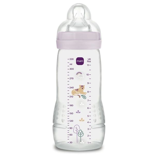 MAM Easy Active Biberon Ergonomique Sans BPA 2ᵉ Âge 6m+ - 330ml