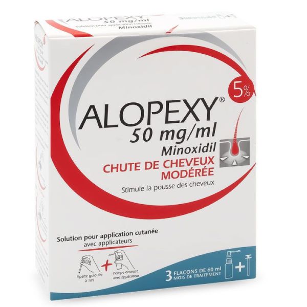 Alopexy Minoxidil 5% solution 3x60ml