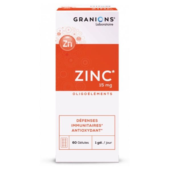 Granions Zinc 15mg 60 gélules